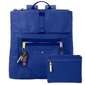 New Baggallini Skedaddle Laptop Backpack in Neon Green